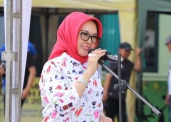 Semarak HUT POMAD ke-78, Najirah Resmikan Turnamen Bola Voli di Bontang