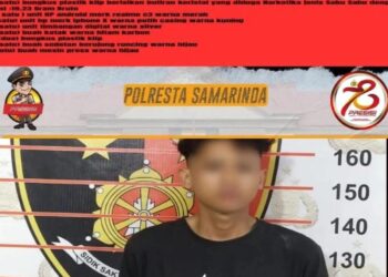 Dapat Informasi Penyalahgunaan Narkotika, Unit Reskrim Polsek Samarinda Ulu Bergerak Cepat Tangkap Pelaku