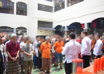Jaga Kesehatan, Rutan Labuhan Deli Bagi Susu Untuk WBP Lansia