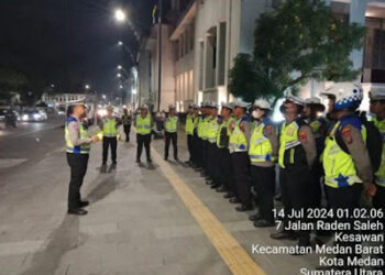 Satlantas Polrestabes Medan Amankan 121 Unit Sepeda Motor Saat Lakukan Razia