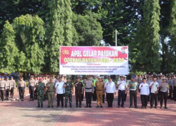 Polres Langkat Gelar Apel Operasi Patuh Toba 2024