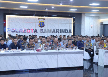 Kapolresta Samarinda Mendampingi Tim Penelitian Akpol dalam Evaluasi Lulusan 2020-2022