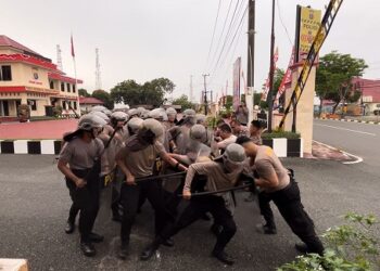 Latih Keterampilan Penanganan Massa, Sat Samapta rutin laksanakan Latihan Dalmas