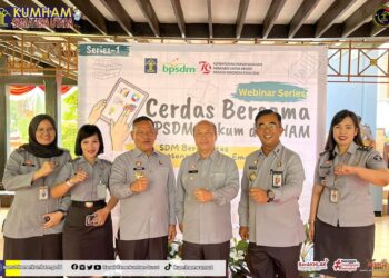 Kakanwil Kemenkumham Sumut Hadiri Launching Webinar Series Cerdas Bersama BPSDM Hukum dan HAM