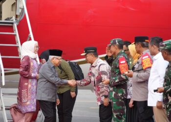 Kunjungan Kerja di Ibu Kota Nusantara, Wakil Presiden Ma’ruf Amin Tiba di Kalimantan Timur