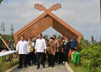 Jokowi Ajak Wapres Dan Menteri Kabinet Indonesia Maju Tinjau Dan Nikmati Udara Embung
