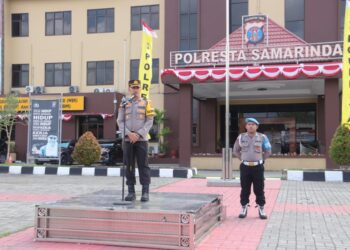 Apel Pengamanan Rute VIP Menuju IKN: Kapolresta Samarinda Pastikan Kesiapan Personel