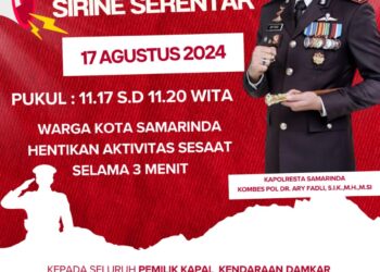 Sat Binmas Polresta Samarinda Lakukan Himbauan Kamtibmas Menjelang HUT RI ke-79