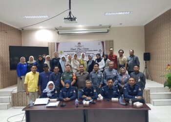 Polsek Bontang Utara Laksanakan Pengamanan Rapat Pleno Terbuka Rekapitulasi DPSHP tingkat Kecamatan