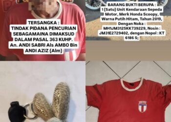 Tim Elang Ungkap Pelaku Curanmor, Ayah Curi Motor Anak Tiri Karena Sakit Hati