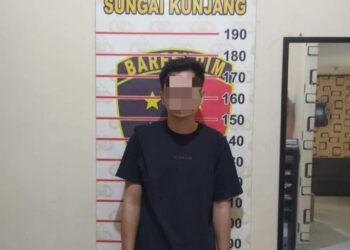 Gerak Cepat Polsek Sungai Kunjang Amankan Pelaku Penganiayaan dengan Senjata Tajam