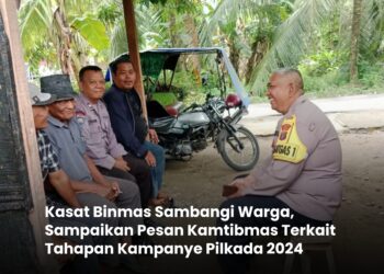 Kasat Binmas Polres Langkat Sambangi Warga, Sampaikan Pesan Kamtibmas Terkait Tahapan Kampanye Pilkada 2024