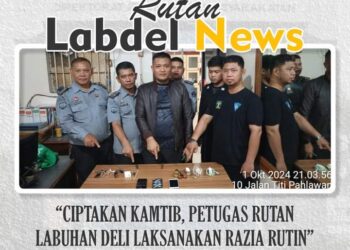 CIPTAKAN KAMTIB, PETUGAS RUTAN LABUHAN DELI LAKSANAKAN RAZIA RUTIN