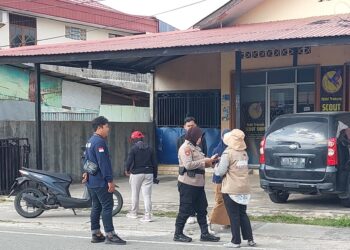 Regu 3 Polres Bontang amankan Kampanye Tatap Muka salah satu Paslon Walikota Bontang dan Wakil di Bontang Selatan