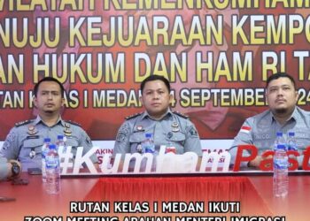 Rutan Kelas I Medan Ikuti Arahan Menteri Imigrasi dan Pemasyarakatan