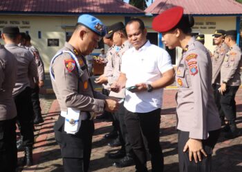 Kunjungan Tim Bid Propam Polda Sumut, Laksanakan Gaktiplin Terhadap Personil Polres Langkat