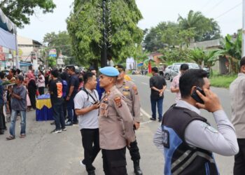 Polres Langkat Gelar Pengamanan Kampanye Pertemuan Terbatas dan Dialog Calon Gubernur Sumut