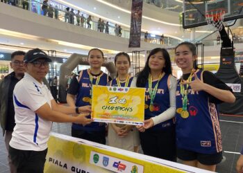 Bluefin Sweetie Taklukkan Kejuaraan 3×3 Piala Gubernur Kaltim, Sabet Gelar Juara U-23 Putri