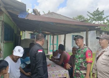 Bhabinkamtibmas dan Babinsa Sosialisasikan Himbauan Kamtibmas di Desa Perlis