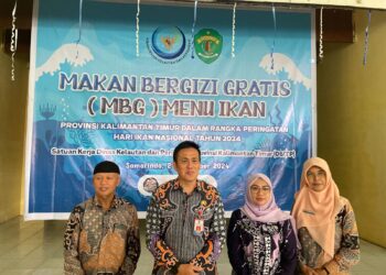 Hari Ikan Nasional, DKP Kaltim Sajikan Makan Bergizi Gratis untuk 350 Siswa SD