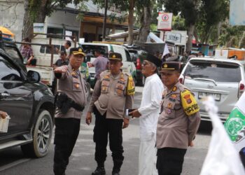 Polres Langkat Kerahkan Ratusan Personel untuk Laksanakan Pengamanan Kampanye Akbar