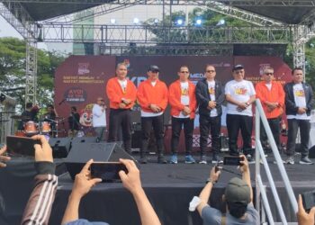 KPU Sumut, selenggarakan acara fun run 2024, memasuki Masa Tenang