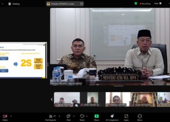 Temui Jajaran Kanwil BPN Provinsi Papua dan Sumatra Utara secara Daring, Menteri Nusron: Kita Harus Melayani Rakyat