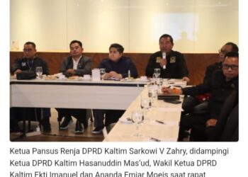 Sarkowi Pimpin Rapat Internal Pansus Renja Bersama Pimpinan DPRD Kaltim