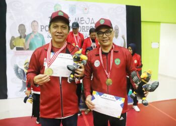 Tenis Meja Jadi Sorotan di Porprov KORPRI Kaltim, Faisal-Firnanda Raih Kemenangan