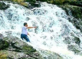 Air Terjun Doyam Turu Liang Batulis Lumpesu, Keindahan Alam Tersembunyi Di Kabupaten Paser