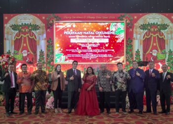 PT Perkebunan Nusantara IV Regional 1 Gelar Natal Oikumene 2024 di MICC Medan