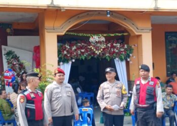 Perayaan Natal 2024, Polres Langkat Ploting Personel Laksanakan Pengamanan