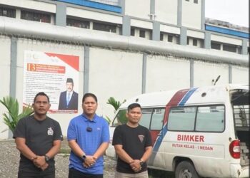 Rutan Kelas I Medan Antar 5000 Paving Blok Pesanan Mesjid Al – Mukhlisin