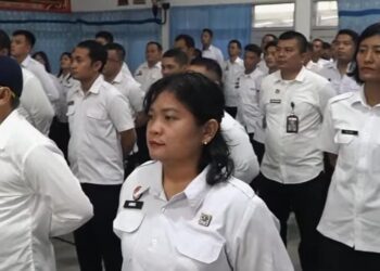 Rutan Kelas I Medan Ikuti Apel Bersama Sekaligus Gelar Penandatanganan Pakta Integritas dan Komitmen Bersama