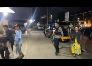 Patroli Polisi Gagalkan Pencurian Kabel di Jl. Khalid, Pelaku Langsung Diamankan