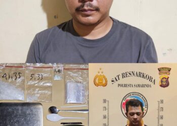 Polisi Tangkap Dua Pengedar Sabu dan Ekstasi di Samarinda