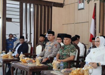 Kapolres Langkat Hadiri Tepung Tawar Calon Haji Kabupaten Langkat Tahun 2025