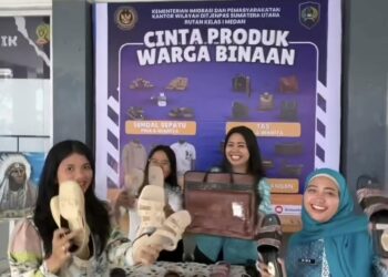 Gerakan Cinta Produk WBP Rutan Kelas I Medan Dalam Rangka HBP Ke-61