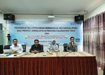 Tingkatkan Kemampuan Berbahasa, 50 Jurnalis Ikuti Pelatihan Bersama Balai Bahasa dan PWI Kaltim
