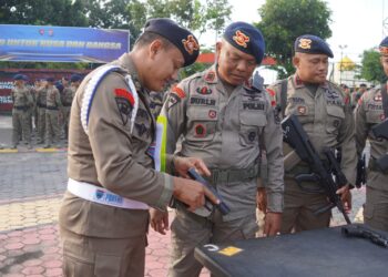 Cegah Penyalahgunaan Senpi, Provos Brimob Kaltim Gelar Pemeriksaan Mendadak