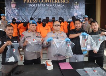 Polresta Samarinda Ungkap Kasus Pembunuhan Berencana, 10 Tersangka Diamankan
