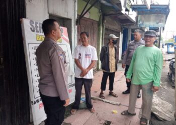 Jalin Kedekatan, Sat Binmas Polres Langkat Sambangi Tokoh Masyarakat dan Komunitas Betor di Stabat Baru