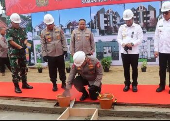Peletakan Batu Pertama, Andi Harun Wujudkan Hunian Layak untuk Anggota Polri di Aspol Gelatik