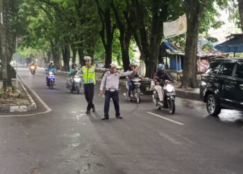 Strong Point Satlantas Polres Langkat Untuk Kelancaran Lalu Lintas