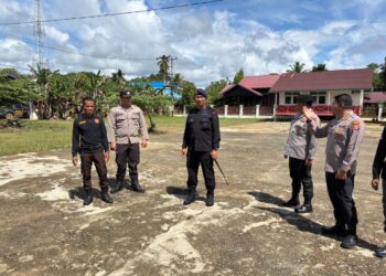 Dansat Brimob Polda Kaltim Tinjau Langsung PSU Pilkada Mahakam Ulu