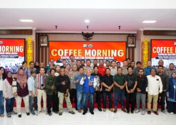 Kapolda Kaltim Gelar Coffee Morning, Ajak Media Perkuat Sinergi dan Keterbukaan Informasi