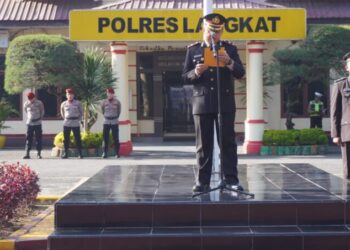 Wakapolres Langkat Pimpin Upacara Hari Lahir Pancasila di Mapolres Langkat
