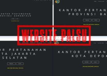 Beredar Situs Web Palsu Satker Kementerian ATR/BPN, Karo Humas dan Protokol: Pastikan Dapatkan Informasi dari Situs Resmi