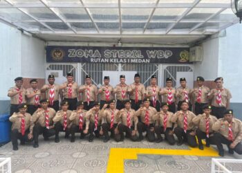 Karutan I Medan Ikuti Pembukaan Perkemahan Satya Dharma Bhakti Pemasyarakatan secara Virtual