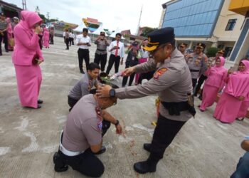 73 Personel Polresta Balikpapan Naik Pangkat, Kapolres: Ini Amanah yang Harus Dijaga